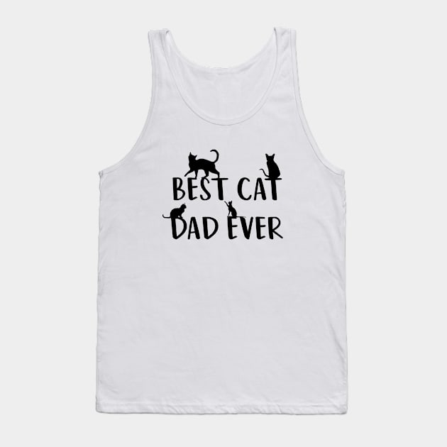 Best Cat Dad Ever Tank Top by family.d